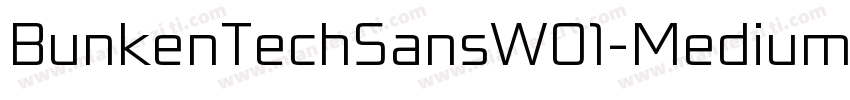 BunkenTechSansW01-Medium Regular字体转换